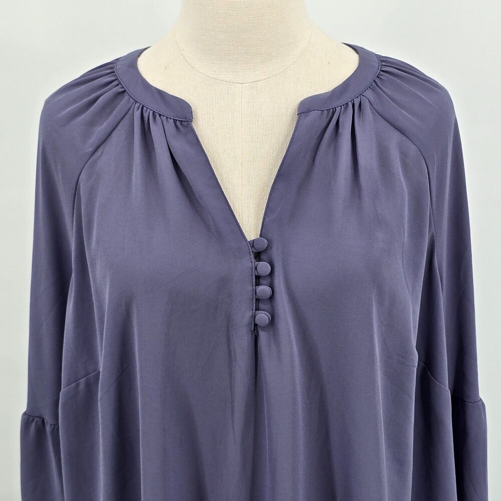Torrid Drop Shoulder Flowy Blouse Women's 1 (14/16) Lavender Purple